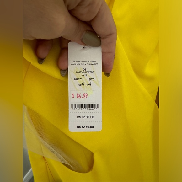 Sheer cut-out illusion dress BEBE - Picture 3 of 5